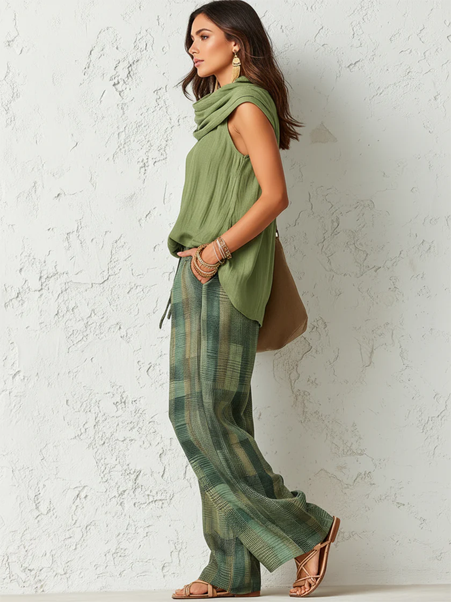 SAOIRSE | CHECK TWO-PIECE SET