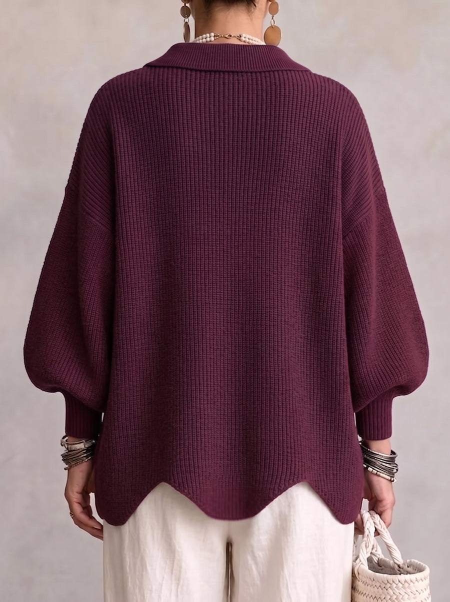 NIAMH | OVERSIZED COLLARED CARDIGAN