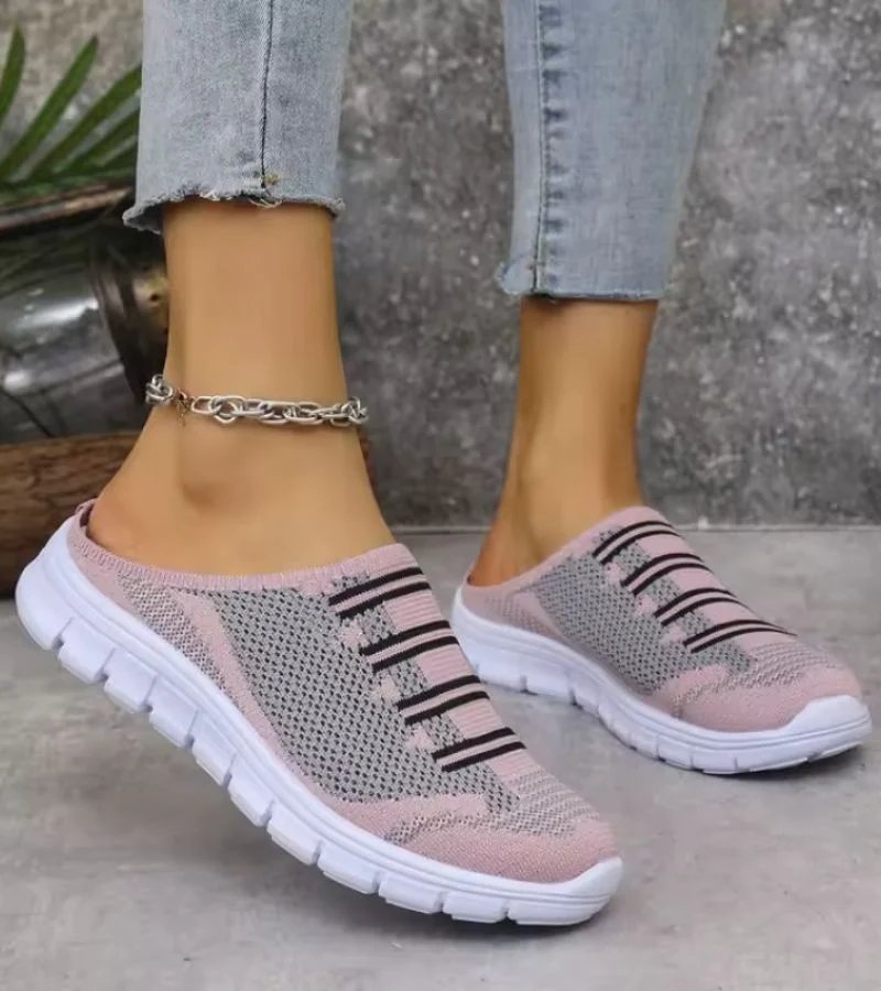Lina | Breathable Mesh Slip-On Mule Trainers