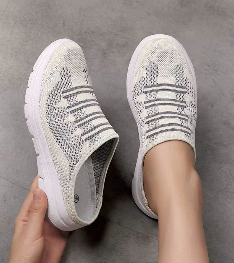 Lina | Breathable Mesh Slip-On Mule Trainers