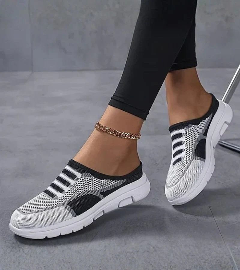 Lina | Breathable Mesh Slip-On Mule Trainers
