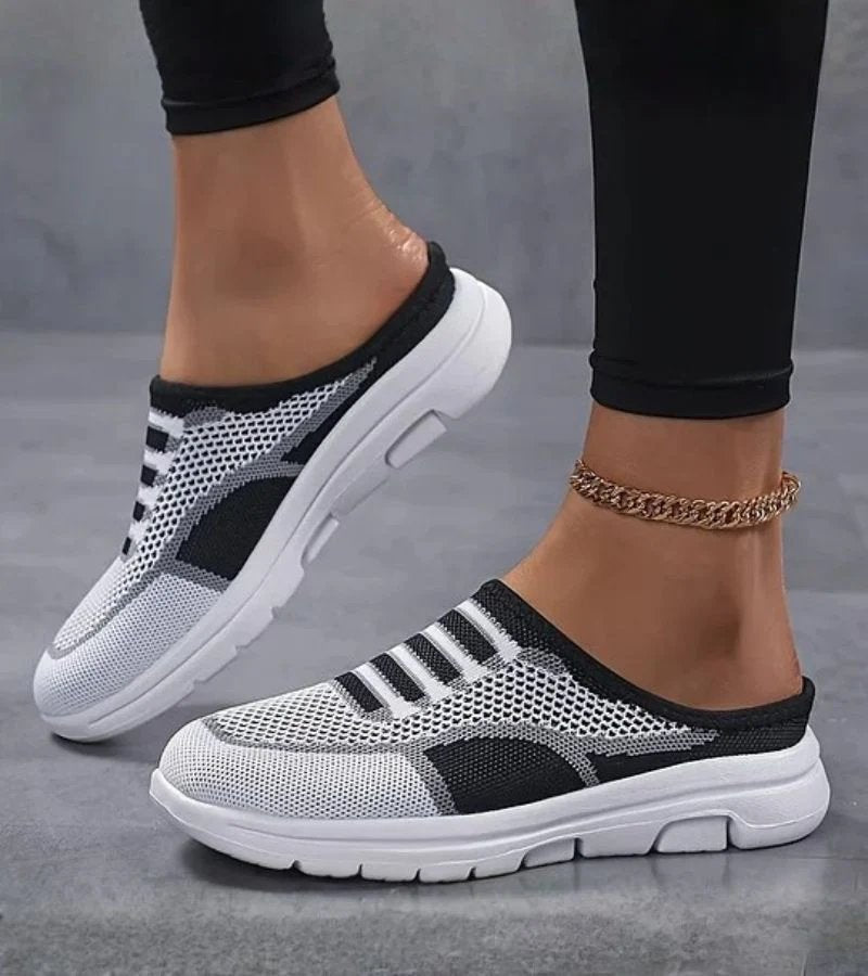 Lina | Breathable Mesh Slip-On Mule Trainers
