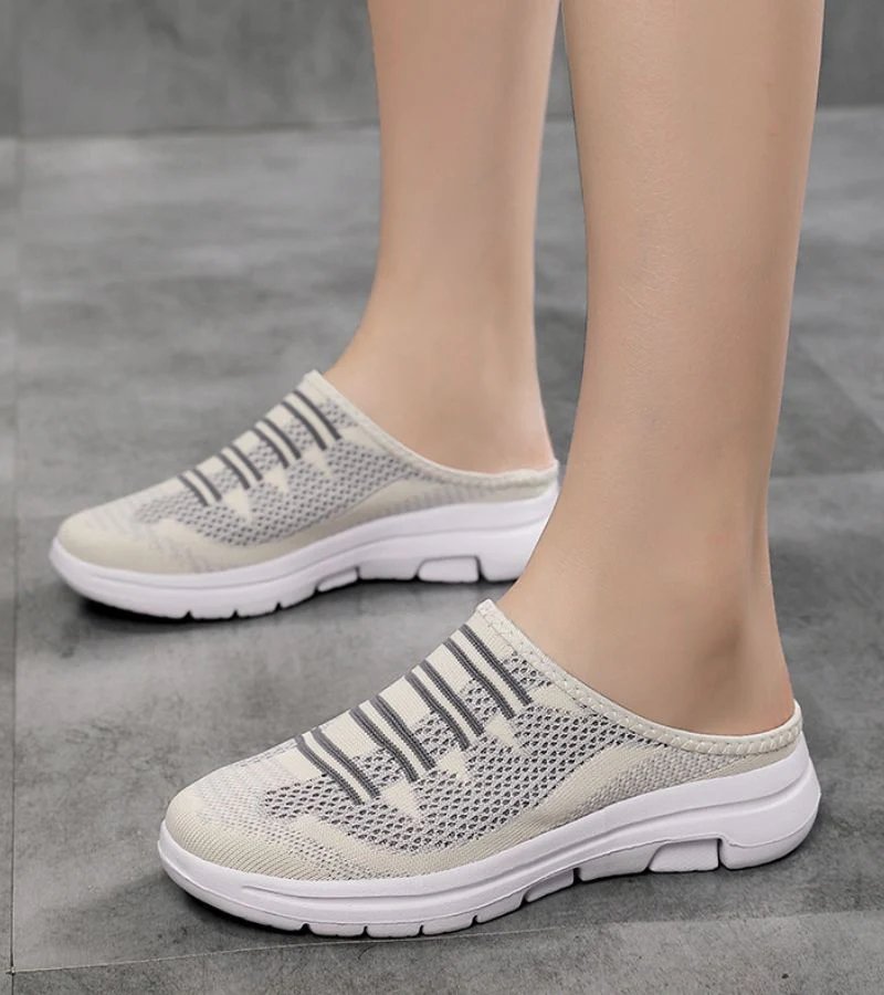 Lina | Breathable Mesh Slip-On Mule Trainers