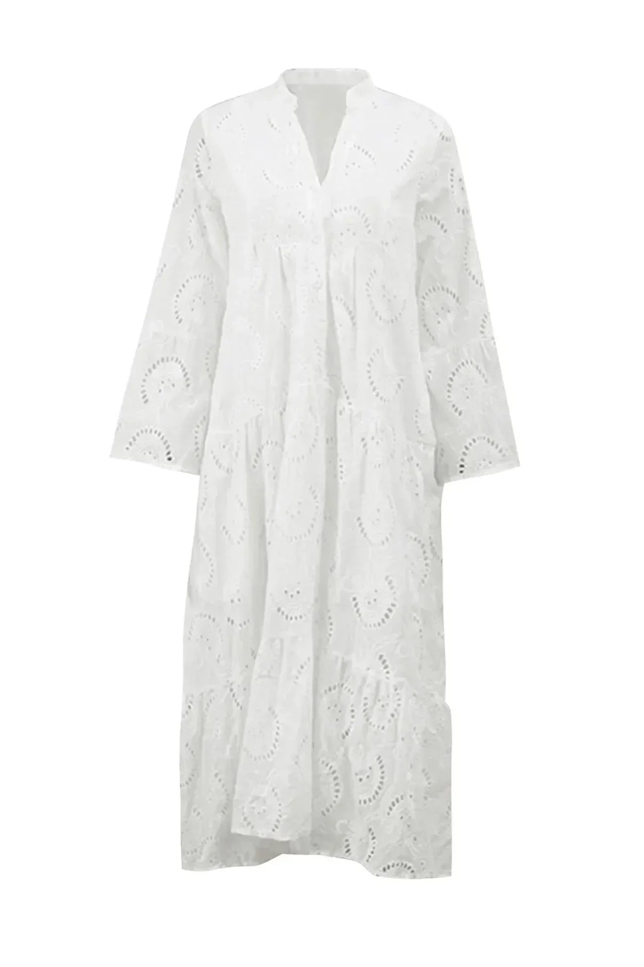 Celeste | Broderie Anglaise Maxi Dress