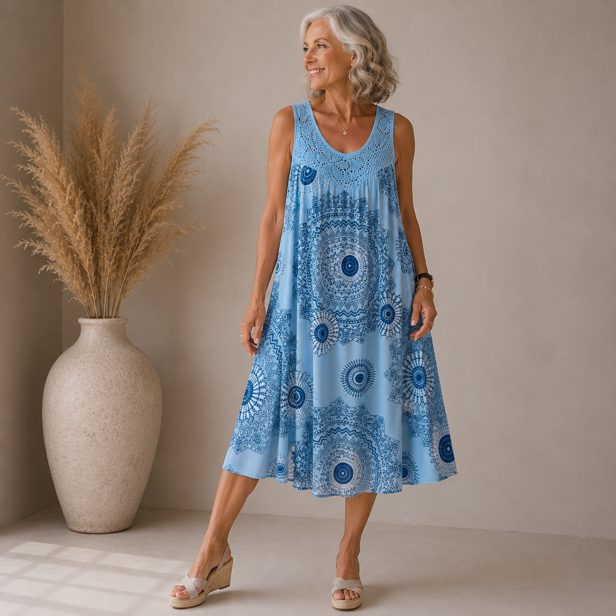 RÓISÍN | ARTISTIC PRINT SUMMER DRESS