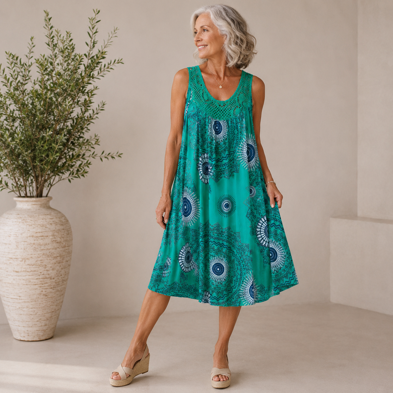 RÓISÍN | ARTISTIC PRINT SUMMER DRESS