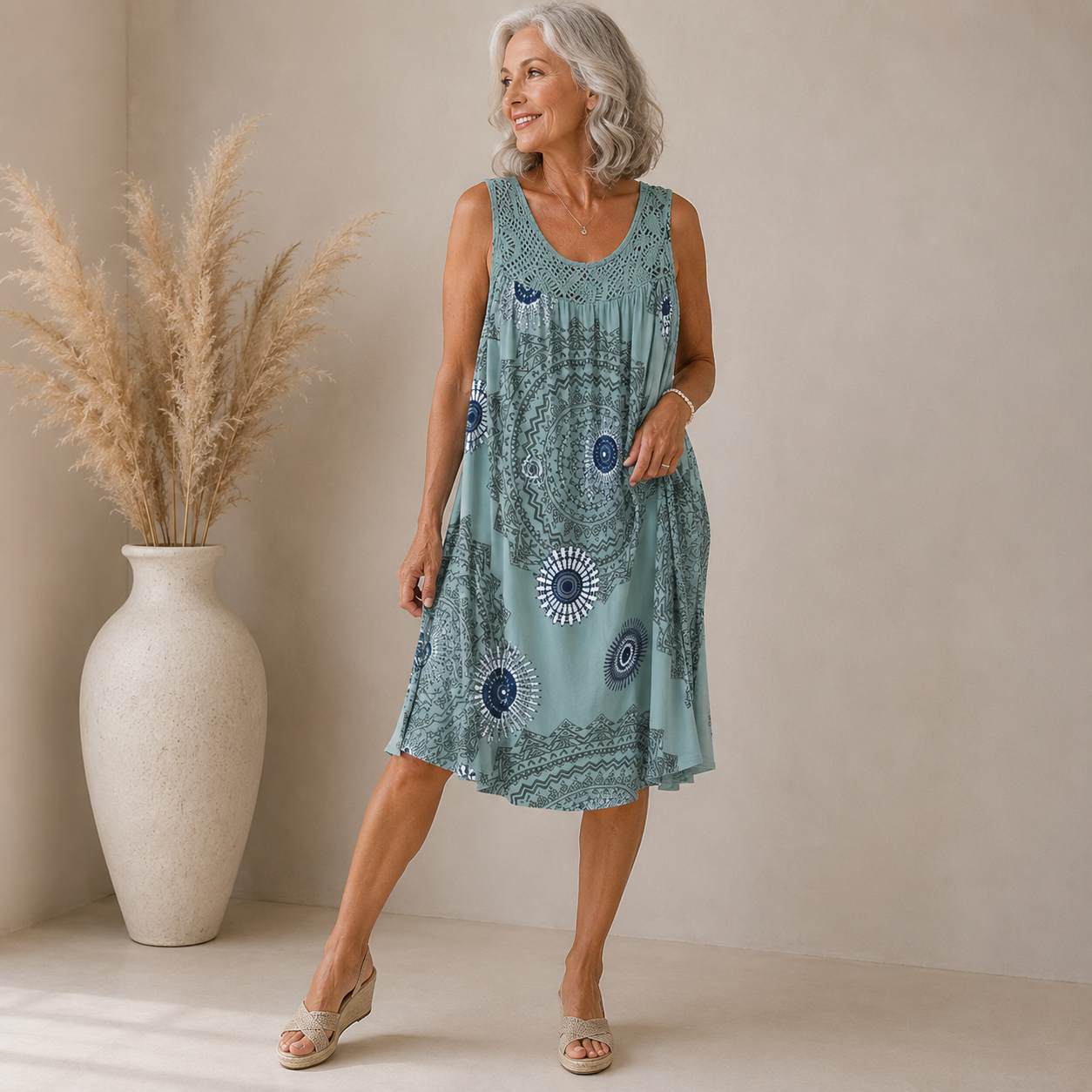 RÓISÍN | ARTISTIC PRINT SUMMER DRESS