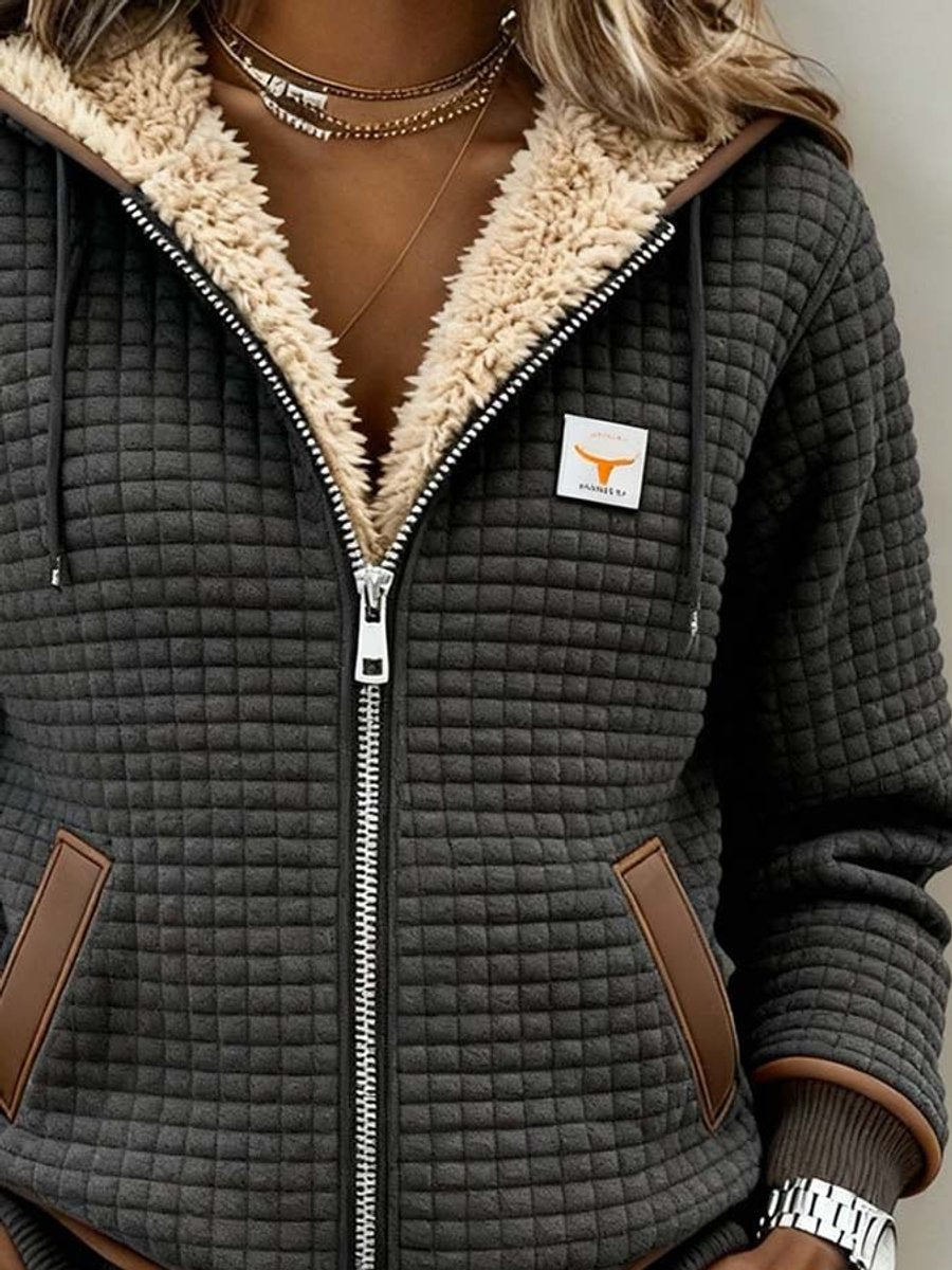 CIARA | SHERPA LINED QUILTED JACKET