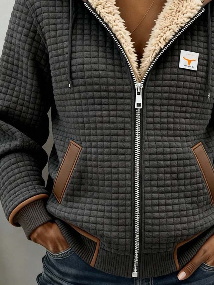 CIARA | SHERPA LINED QUILTED JACKET